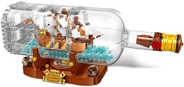 Alt view image 4 of 4 - Unbranded  960PCS Ship in a Bottle Expert Building Kit, Snap Together Model Ship