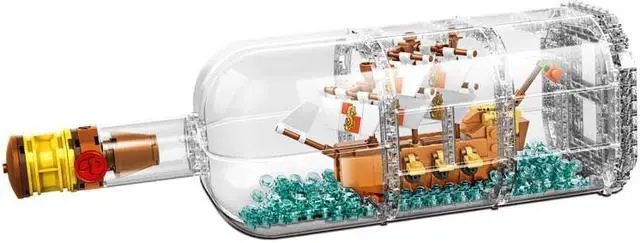 Alt view image 3 of 4 - Unbranded  960PCS Ship in a Bottle Expert Building Kit, Snap Together Model Ship