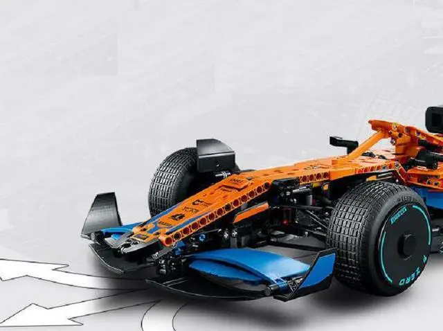 Alt view image 6 of 6 - Unbranded Technic McLaren Formula 1 Race Car Building Blocks Model for Adults