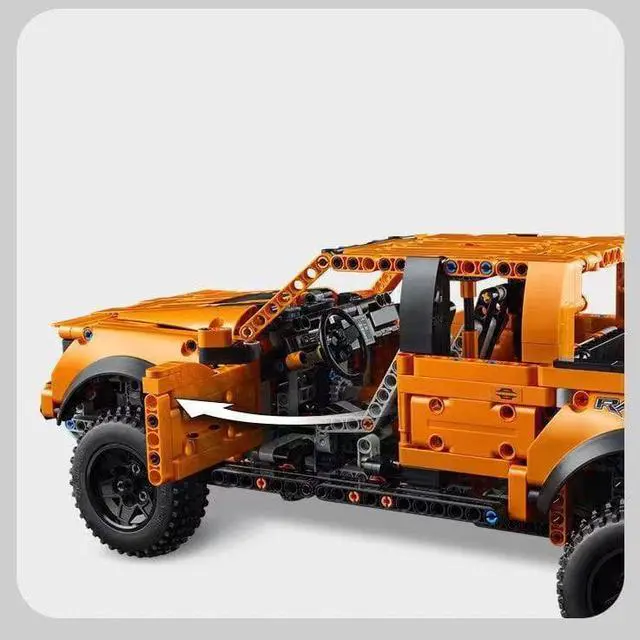 Alt view image 3 of 5 - Exploding Ford Raptor pickup F150 Cross country Puzzle Building block model