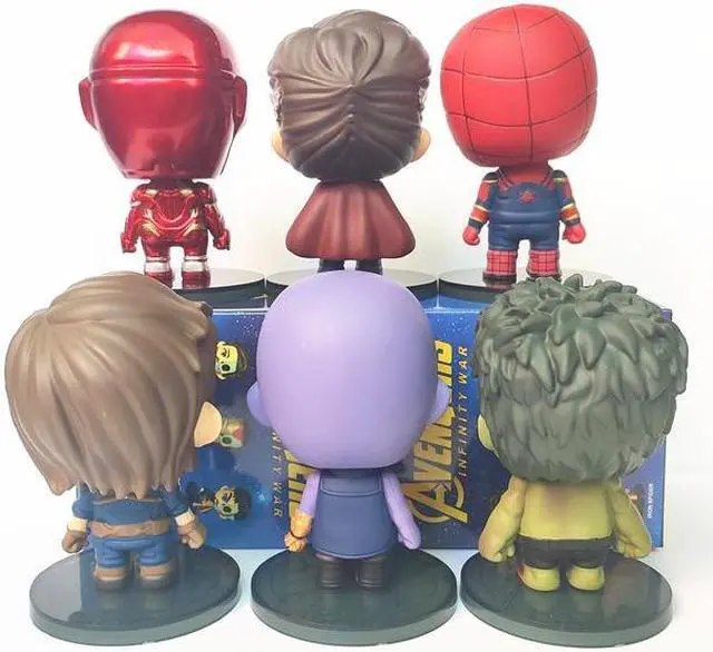 Alt view image 2 of 4 - Q version of the Avengers half dissected 6 styles of hand model car ornaments