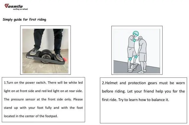Alt view image 6 of 6 - Gosmilo 12inch X5 Electric Skateboard 60V7Ah Battery 1500WMotor Railguard Grey