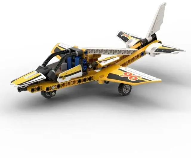 Alt view image 7 of 7 - TECHNIC Display Team Jet Building Kit Retractable Undercarriage No Original Box