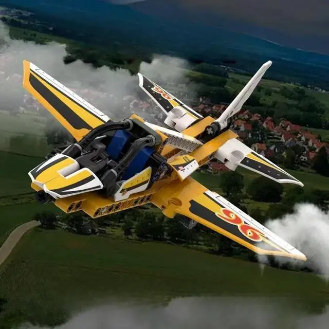Alt view image 3 of 7 - TECHNIC Display Team Jet Building Kit Retractable Undercarriage No Original Box