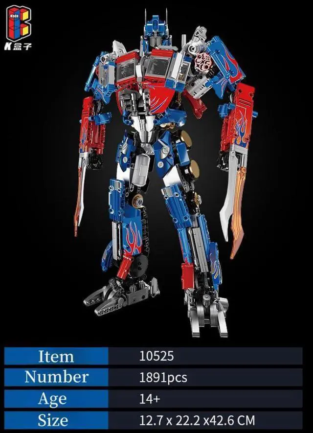 Alt view image 5 of 6 - Transforming Robot Building Toys Set Construction Blocks Kit 1891PCS