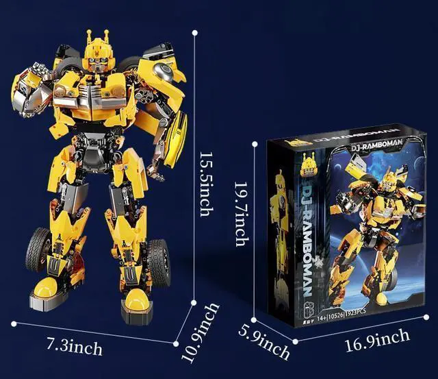 Alt view image 6 of 7 - Transforming Robot Building Toys Set Construction Blocks Kit 1923PCS