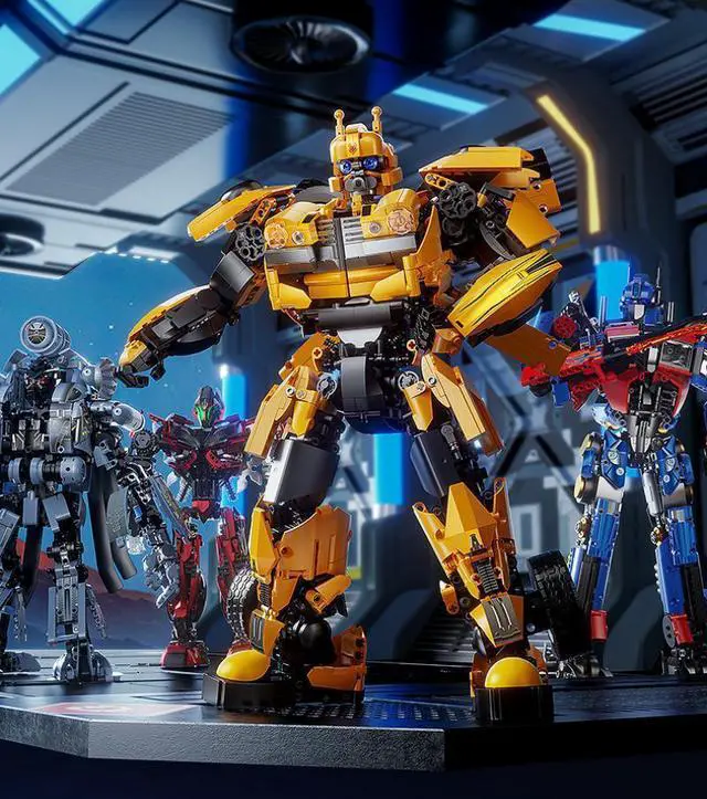 Alt view image 4 of 7 - Transforming Robot Building Toys Set Construction Blocks Kit 1923PCS