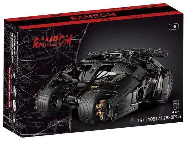 Alt view image 2 of 7 - 1:8 Scale Batman Batmobile Car Building Kit Set Collectible Gift 2830PCS