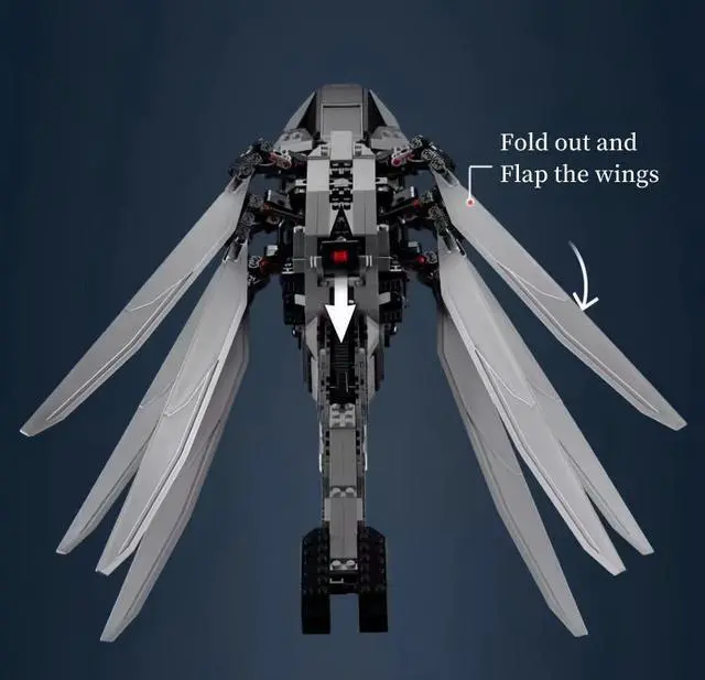 Alt view image 7 of 7 - Unbranded Royal Ornithopter Building Blocks 1369 PCS Gifts for Kids and Adults