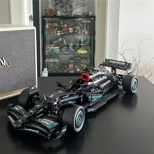 Alt view image 4 of 7 - Unbranded Mercedes-AMG F1 W14 E Performance Race Car Building Blocks 1642 PCS
