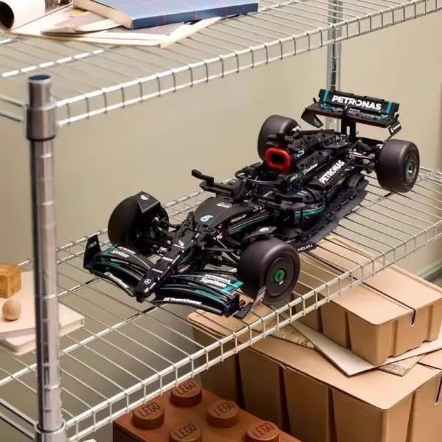 Alt view image 3 of 7 - Unbranded Mercedes-AMG F1 W14 E Performance Race Car Building Blocks 1642 PCS