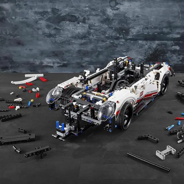 Alt view image 11 of 12 - Race Car Model Building Kit Advanced Replica Exclusive Collectible Gift for Kids