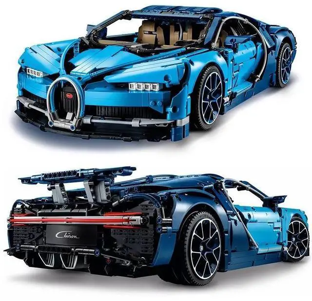 Alt view image 5 of 7 - Unbranded Bugatti Race Car Building Kit Engineering Toy Collectible Sports Car