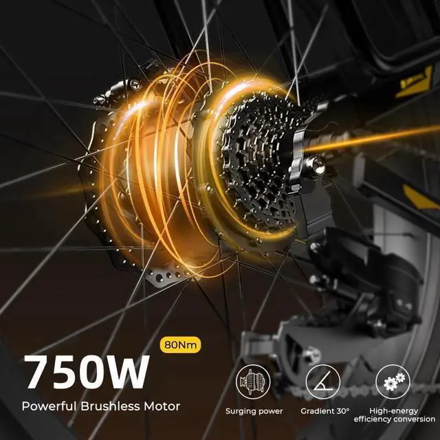 Alt view image 4 of 7 - SOHAMO M3 20'' Foldable Electric Bike Bicycle 28Mph 
48V 15Ah Removable Battery 40Miles
