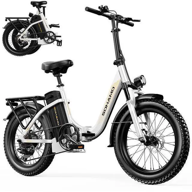 Main image of SOHAMO S3 20'' Foldable Electric Bike Bicycle 28Mph 
48V 15Ah Removable Battery 40Miles