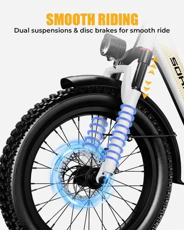 Alt view image 4 of 6 - SOHAMO S3 20'' Foldable Electric Bike Bicycle 28Mph 
48V 15Ah Removable Battery 40Miles