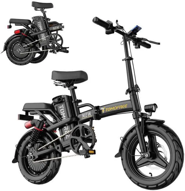 Main image of TOMOFREE S1 PRO 14'' Electric Folding Bike Bicycle Peak 800W 48V 20AH Removable Battery 21.5MPH PAS 40Miles Max load 180 lbs