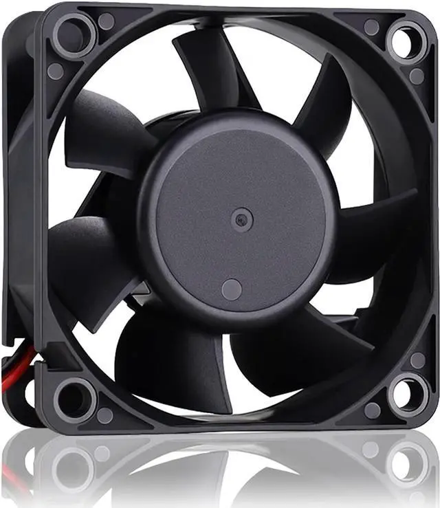 Alt view image 3 of 7 - GDSTIME 60mm x 60mm x 25mm 6cm 2 Wire Dc 24v Brushless Cooling Fan