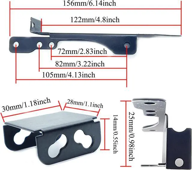 Alt view image 3 of 4 - 3 Fan Mount Rack PCI Slot Bracket+20 Screw+4 Connector for Video GPU Card Cooler