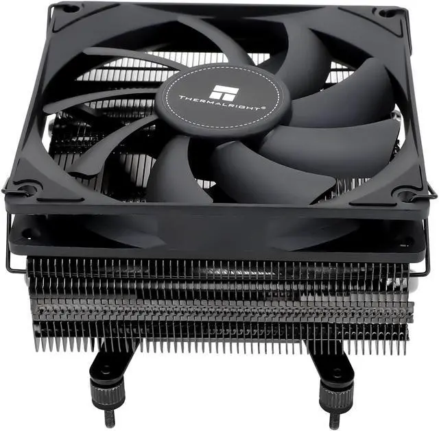 Alt view image 4 of 12 - Thermalright AXP90-X53 Black Low Profile CPU Air Cooler, 53mm Height, Black Nickel Plated, TL-9015B 92mm PWM Fan, for AMD AM4/Intel 115X/1200