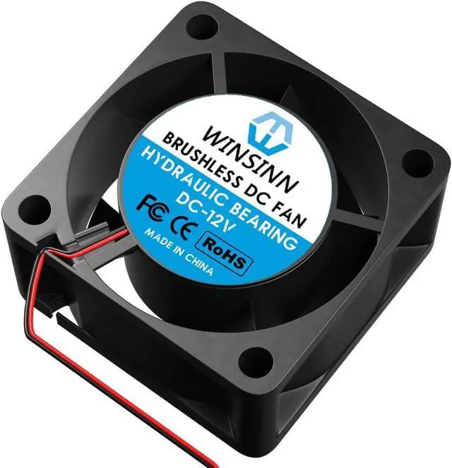 Alt view image 5 of 5 - WINSINN 40mm Fan 12V, 3D Printer Micro 12 Volt Fans 4020 Hydraulic Bearing, Brushless Cooling 40mmx20mm 2PIN (Pack of 4Pcs)