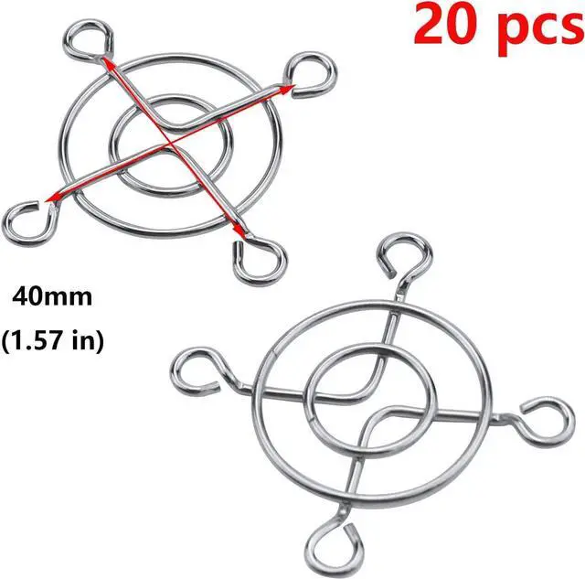 Alt view image 2 of 5 - Antrader 20PCS 4040mm Metal Finger Grill Protector Guard Radiator Fan Protective Cover DIY 3D Printer Accessories Extruder MK8