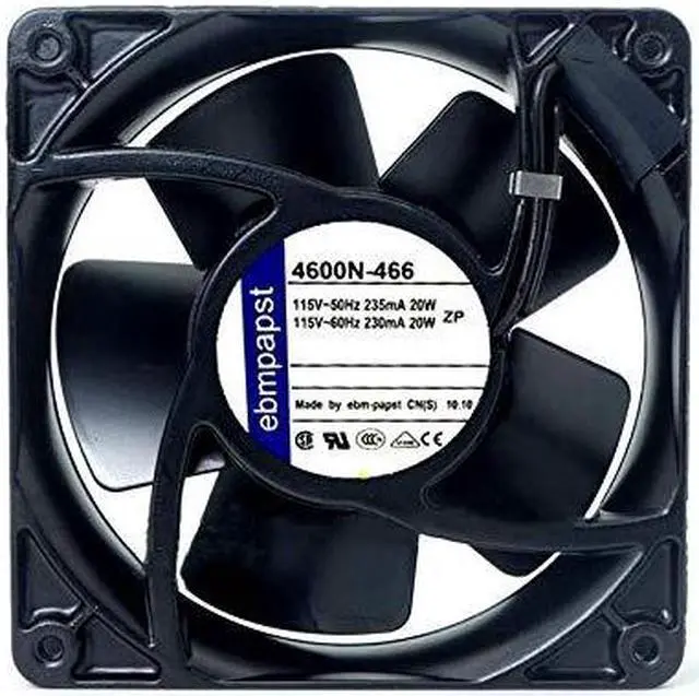 Main image of 4600N-466 ebmpapst 115V 120mm Fan - 20W 235/230mA 12038 Cooling Fan