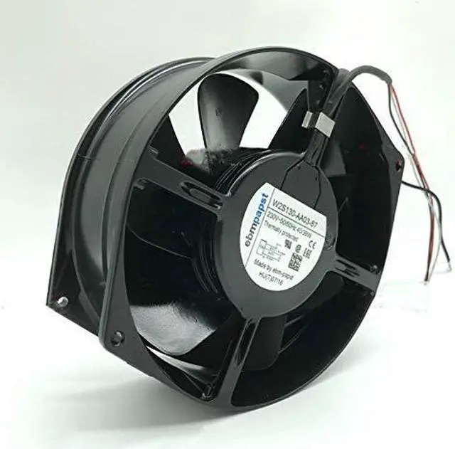 Alt view image 2 of 2 - for 230V 172mm ebmpapst W2S130-AA03-87 Fan - 45/39W 224CFM 17251 3-Wire Cooling Fan