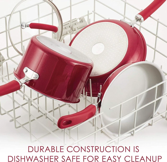 Alt view image 4 of 4 - Rachael Ray Create Delicious Nonstick Wok/Stir Fry Pan/Wok Pan - 14.25 Inch, Red Shimmer