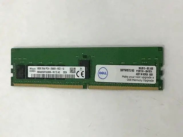 Alt view image 10 of 12 - Dell 16GB 2RX8 DDR4 RDIMM 2666MHZ Memory Module for Select Dell Models AA940922