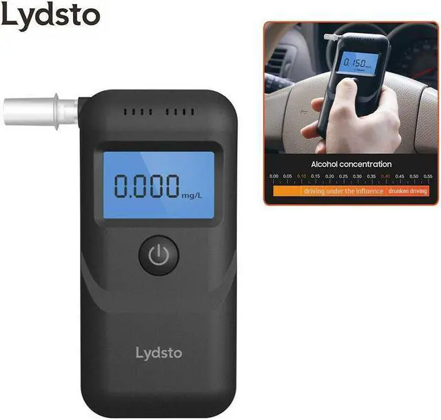 Alt view image 4 of 5 - Lydsto Alcohol Tester High Accuracy Portable Breathalyzer for the Drunk Drivers LCD Display/Buzzer Alarm/Three Unit