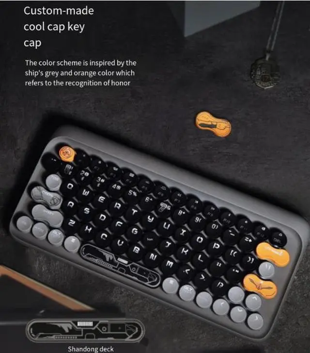 Alt view image 2 of 4 - LOFREE ×Glory Wired & Bluetooth Mechanical Keyboard 2.4G 3-Mode 79 Key with Led Backlight for Mac iOS Windows Andriod iPad-Shandong Ship