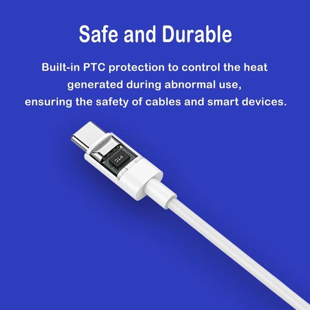 Alt view image 3 of 5 - USB-C Data Charging Cable with Fast Number Charging High Data Transmission 3.3ft for Xiaomi 10/10pro Redmi 10X Original White