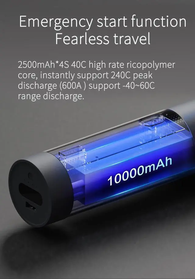 Alt view image 5 of 7 - Xiaomi Youpin Lydsto Handheld Vacuum Emergency Power Supply Wireless Cleaner Sofa Car Use Bank