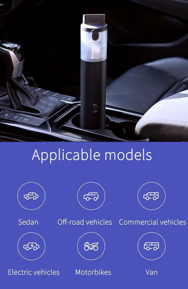 Alt view image 2 of 7 - Xiaomi Youpin Lydsto Handheld Vacuum Emergency Power Supply Wireless Cleaner Sofa Car Use Bank