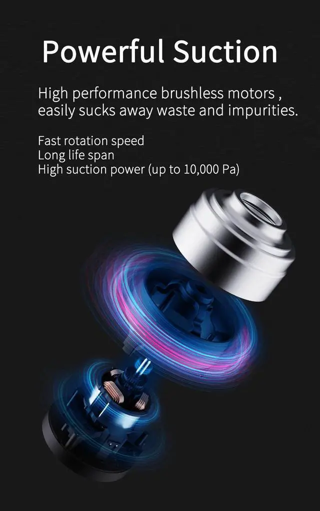 Alt view image 7 of 7 - Xiaomi Youpin Lydsto Handheld Vacuum Emergency Power Supply Wireless Cleaner Sofa Car Use Bank