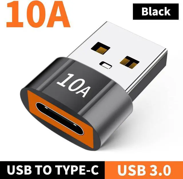 Alt view image 8 of 13 - USB C Female to USB Male Adapter 2 Pack 10A Type C to USB Adapter Support PD Fast Charge Data Transfer Compatible iPhone Laptop Computer