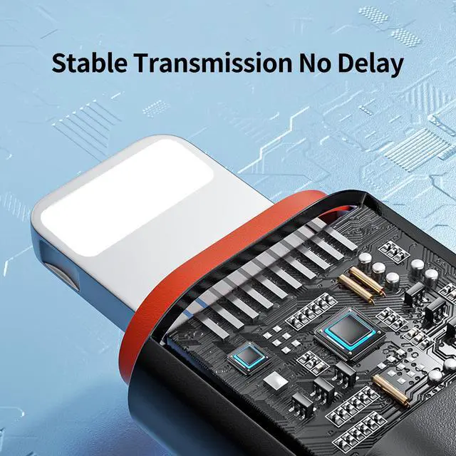 Alt view image 5 of 5 - USB C to Lightning Adapter 2 Pack 20W PD Fast Charging Lightning Male to Type C Female Converter for iPhone iOS Black