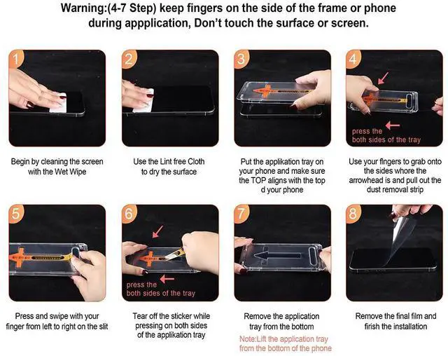 Alt view image 6 of 6 - SHANJIGUANG HD Tempered Glass Screen Protector 1pc,Automatic Dust Removal Free of Bubbles Easy to Install Dust-Proof Compatible with iPhone15/16,15pro/16pro iPhone16plus HD 1PC
