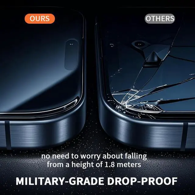Alt view image 4 of 7 - SHANJIGUANG iPhone Screen Protector HD for 15/16,15pro/16pro max 2 packs, Automatic Dust Tempered Film Removal Free of Bubbles Easy to Install Dust-Proof iPhone16pro HD 2pcs