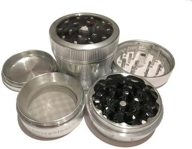 Main image of SharpStone Version 2.0 (2.2" Inch) Clear Top Shredder - 4pc, Medium, Silver