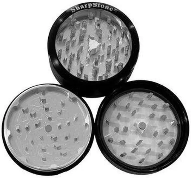 Main image of SharpStone Classic (2.5" Inch) Clear Top Shredder - 2pc, Large, Black