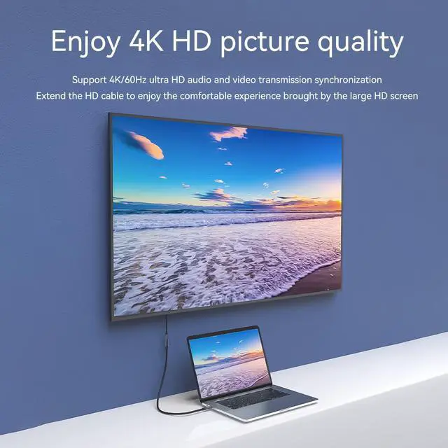 Alt view image 4 of 7 - USB Type C Extension Cable 1.6Ft/0.5M 10Gbps USB 3.2 Type C Male to Female Extender Cord 100W 5A Fast Charging Compatible with Laptop Tablet Mobile Phone Switch Grey