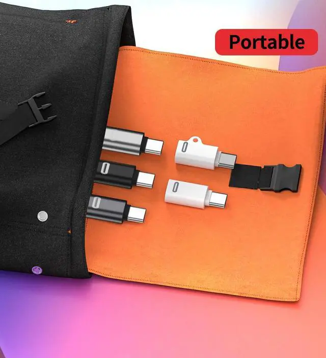 Alt view image 7 of 7 - USB C Male to Lightning Female Adapter 2 Pack Fast Charging and Data Sync for iPhone 15 Series iPad Switch Laptop Other Type C Device Not OTG Whrite No Keychain