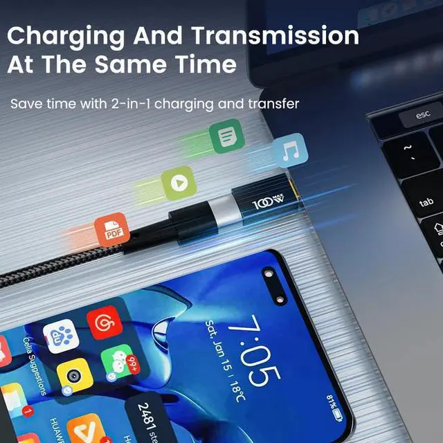 Alt view image 3 of 6 - 2Pack USB-C to USB 3.0 Adapter 10Gbps OTG USB Converter for iphone 15 Pro Max Huawei USB Flash Drive