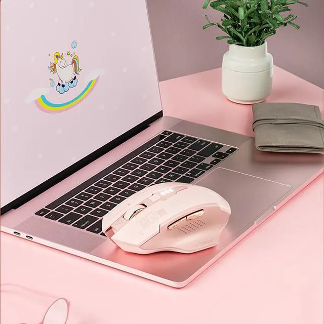 Alt view image 7 of 7 - Wireless Mouse Bluetooth 2.4GHz Three-mode 2400dpi Silent Mouse Typec Rechargeable Game For Computer Accessory Gifts