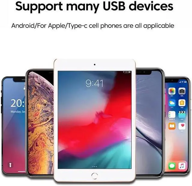 Alt view image 6 of 6 - 2Pack 3-in-1 OTG Adapter USB3.0 to Lightning Converter Type-C Micro USB Flash Drive for iphone Xiaomi Samsung Cell Phones Tablet