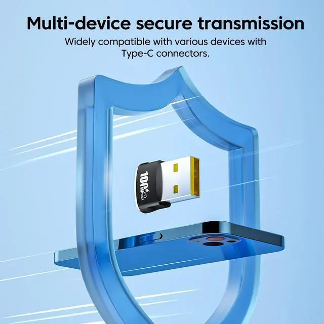Alt view image 3 of 6 - 2Pack 100W USB2.0 to Type C OTG Data Transfer Adapter Type C Female to USB Male Converter Adapter for Laptop Macbook Samsung