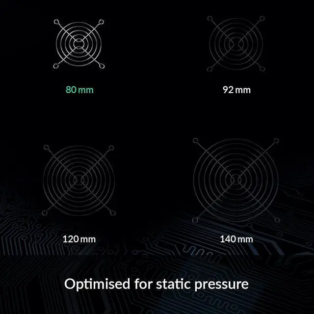 Alt view image 4 of 5 - ARCTIC Fan Grill 80 mm - CPU Case Fan Grill, Made out of Nickel Plated Steel, Air Flow Transparent, Prevents Cable Damage