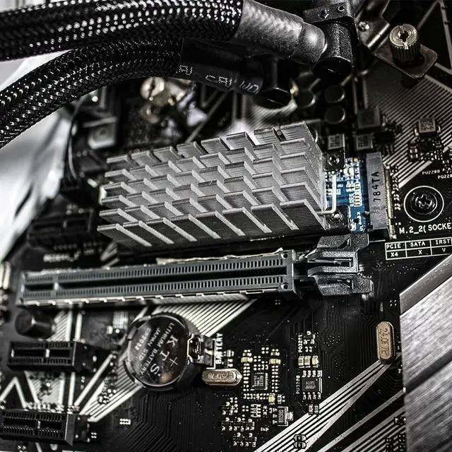 Alt view image 6 of 6 - Archgon SSD Heatsink M.2 2280 NVMe SSD Aluminium Heatsink Cooler with Thermal Pads for PCIE NVMe M.2 SSD, SATA M.2 SSD (Silver HS-0130)